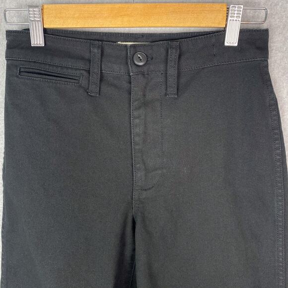 Madewell Womens 24 Petite Black Emmett Wide Leg Crop Pant - Picture 2 of 10